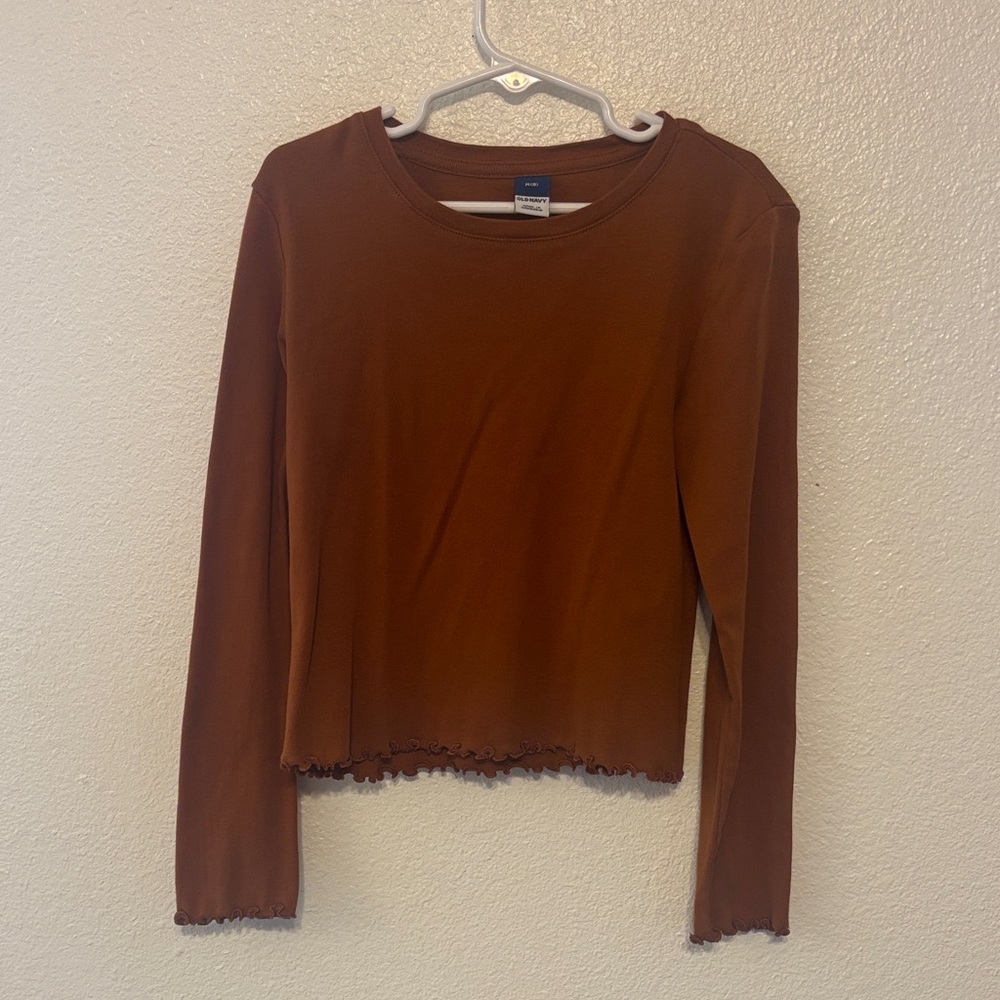 Old‎ Navy Brown Long Sleeve Tee